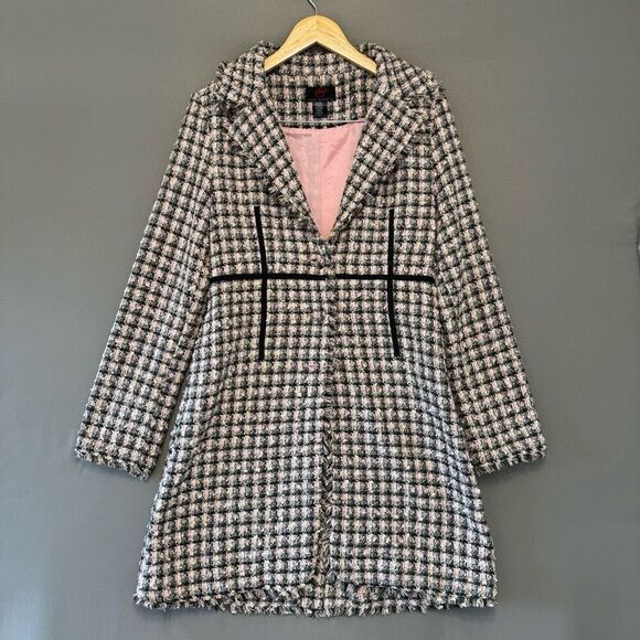 True Meaning Women’s Long Coat Jacket Size 8 Medium Acrylic Polyester Blend - Picture 1 of 10